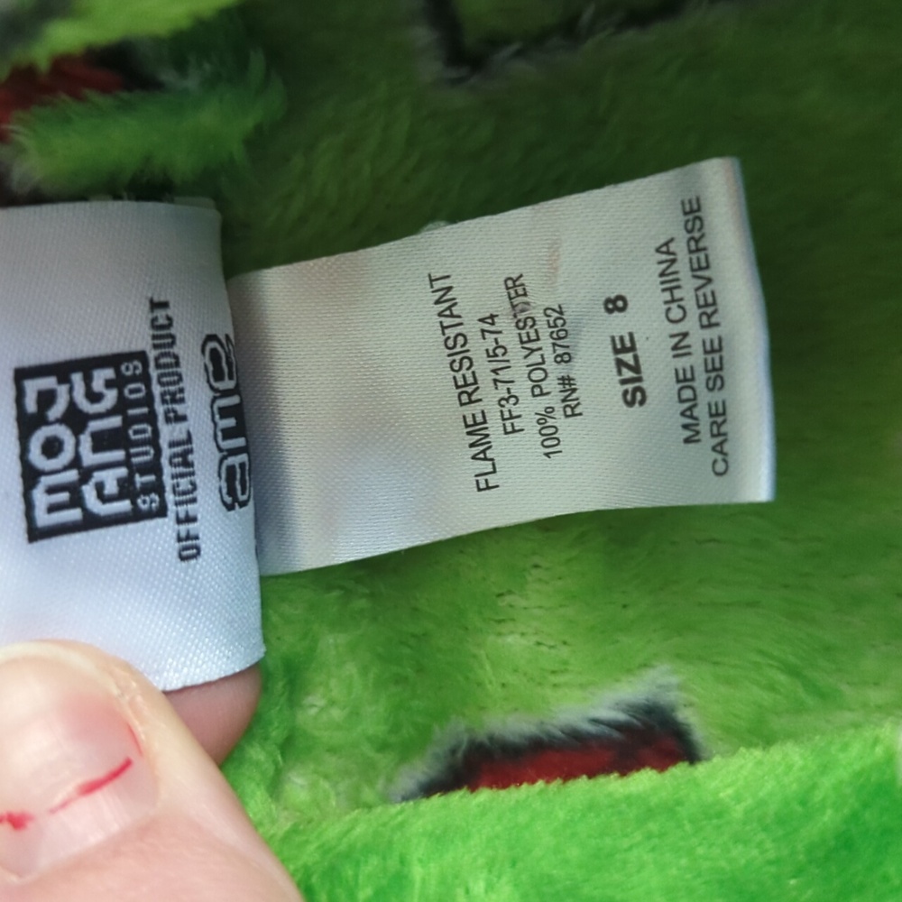 Minecraft Theme Kids Robe Size 8. - Picture 4 of 5